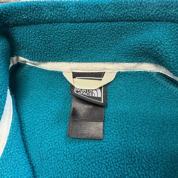 The North Face Teal Women M Polar Fleece Gorpcore Mock Collar Outdoor Jacket - Picture 3 of 10